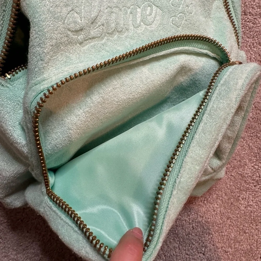 Stoney Clover Lane+ Target Mint Green Terry Cloth Backpack